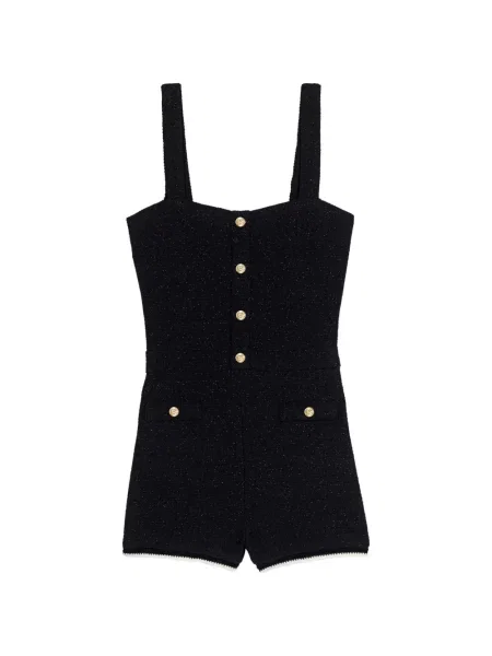 Salopetă Maje din tweed negru