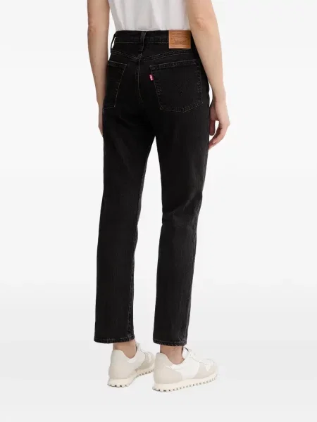 Карирани с яка дънки straight leg Levi's® с качулка синьо