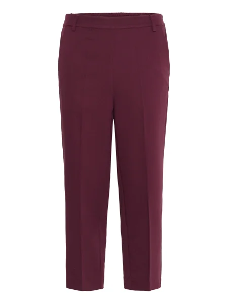 Kaffe Pantaloni Sakura bordeaux roșu