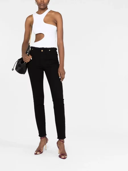 Liesas skinny fit džinsai Tom Ford juoda
