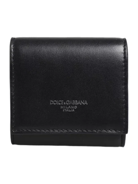 Portfel Dolce And Gabbana skórzany czarny