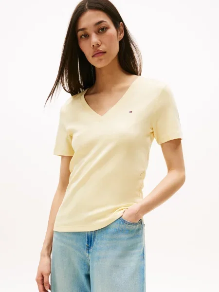 TOMMY HILFIGER Tričko Cody svetložltá žltá