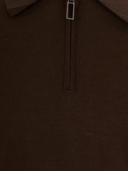 Lung tricou polo Paolo Pecora maro