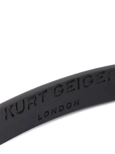 Колан Kurt Geiger London с катарама с автограф черно