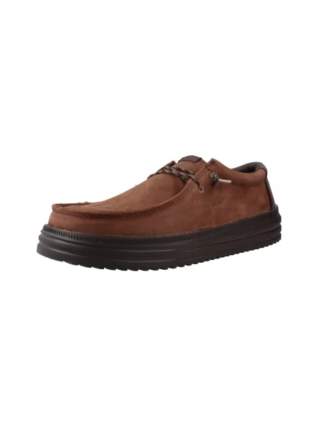 Pantofi Heydude din piele maro