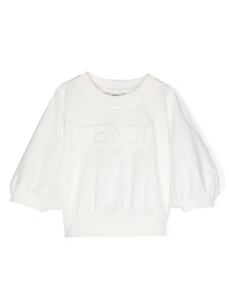 Bluza dziecięca Fendi biała