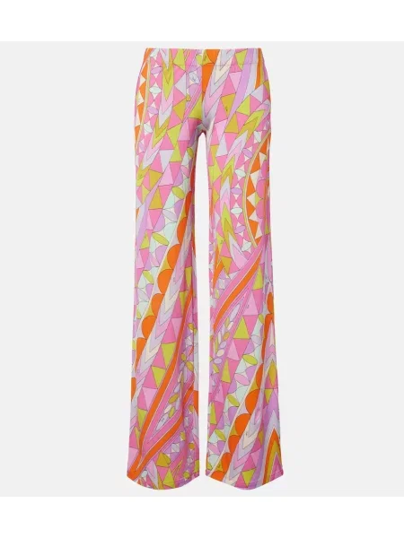 Pantaloni Pucci din satin