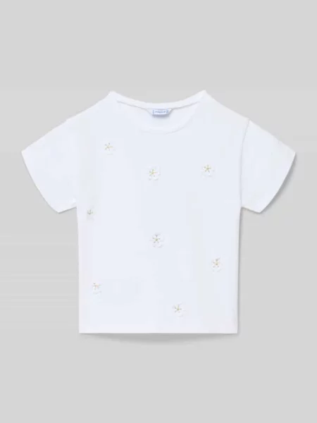 T-shirt z czystej Bawełny Only biała