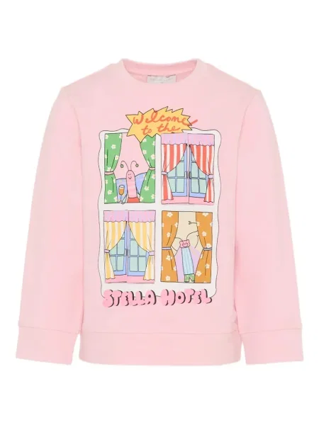 Bluza nierozpinana dziecięca Stella Mccartney różowa