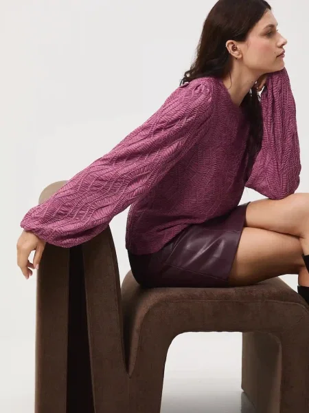 Блуза с дълги ръкави Medicine виолетово