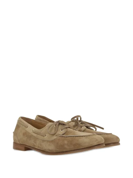 Pantofi loafer Bally cu șireturi din piele de căprioară
