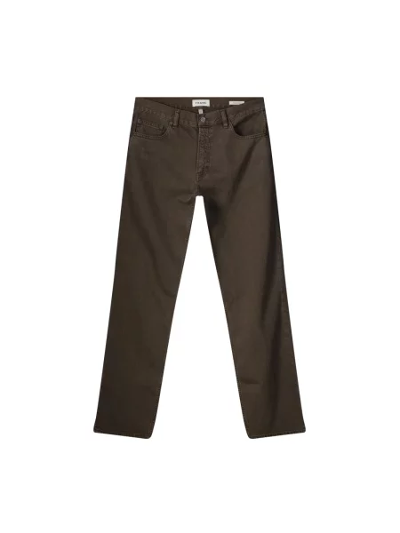 Jeansy straight leg Frame brązowe