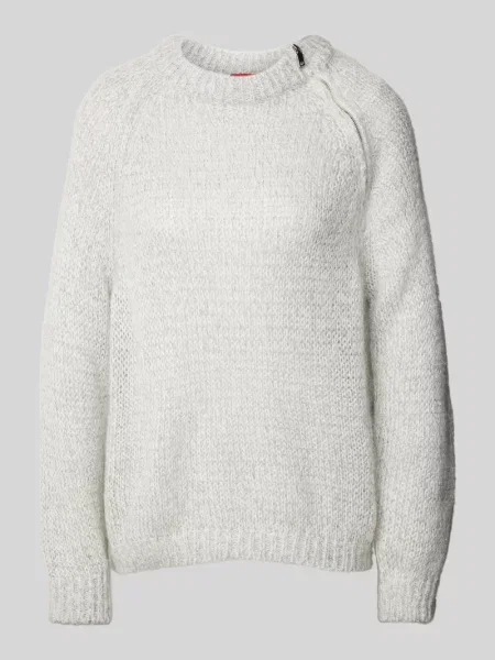 Sweter z dzianiny z okrągłym dekoltem model ‘PARIDE’ Max&co.
