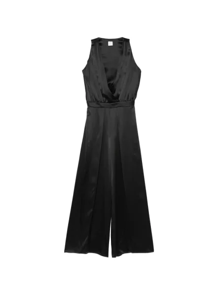 Salopetă Eleventy din satin plic negru