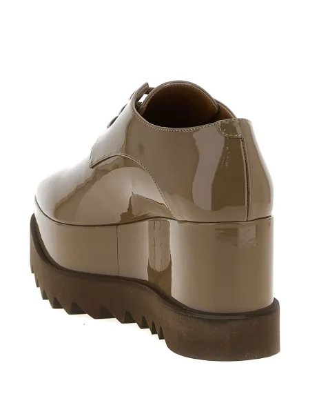 Oxford Stella Mccartney cu pană din țesătură twill maro
