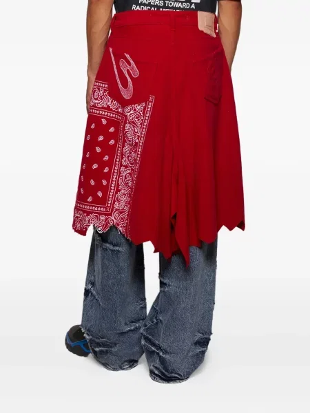 Blugi Pdf cu model paisley albastru