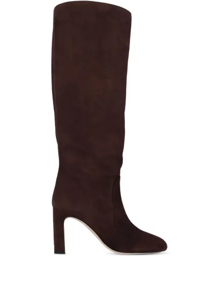 Botine Stuart Weitzman din piele de căprioară maro