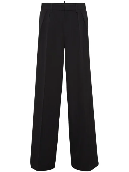 Pantaloni Dsquared2 de lână negru