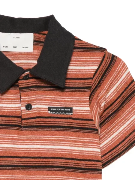 Tricou polo Song For The Mute tricotate portocaliu