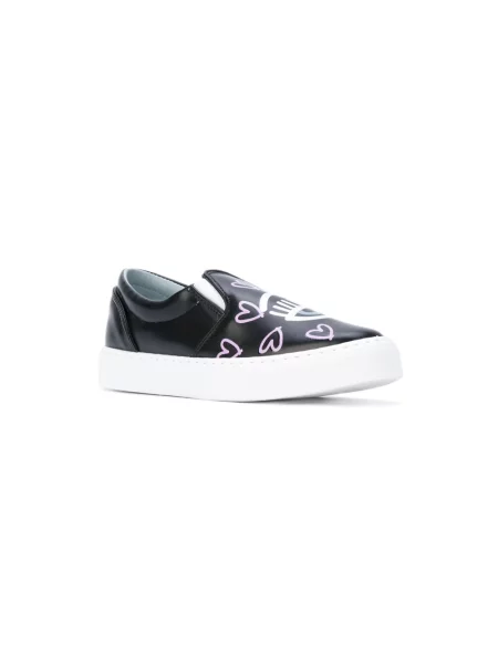 Sneakersy Chiara Ferragni Collection skórzane wsuwane czarne