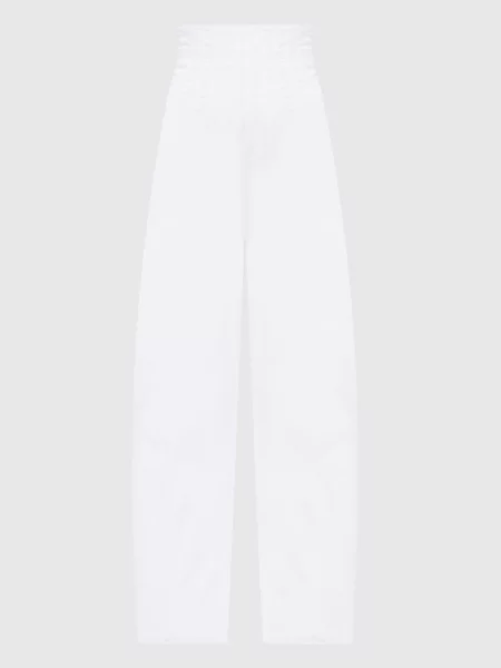 Штани UMANO з високою посадкою Max Mara Sportmax білі