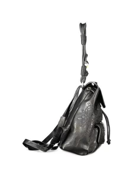 Rucsac Desigual cu model floral cu cordon negru