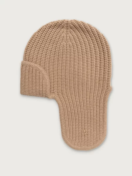 Weekend Max Mara căciulă cu urechi de damă de cașmir WKAFULL maro