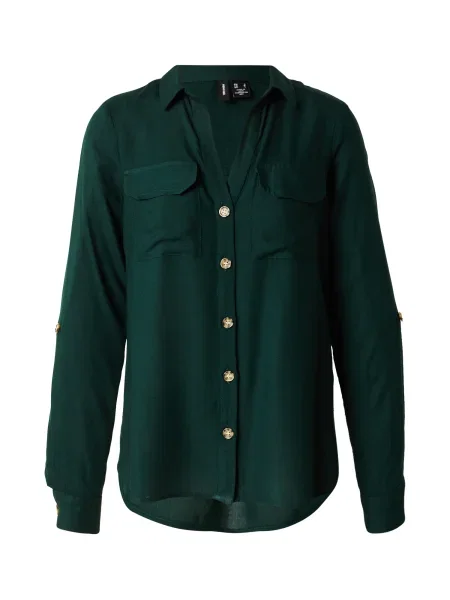 VERO MODA Bluză VMBumpy smarald verde