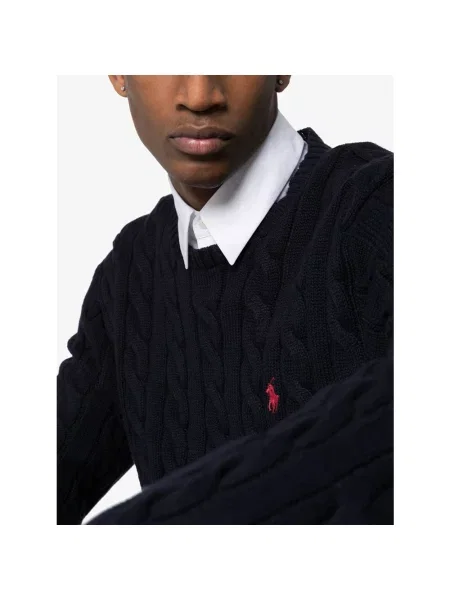 Sweter Polo Ralph Lauren casual z długim rękawem niebieski