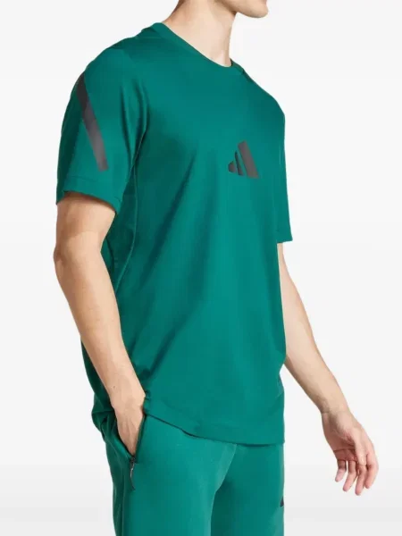Hanorac Adidas cu autograf alergare evazat verde