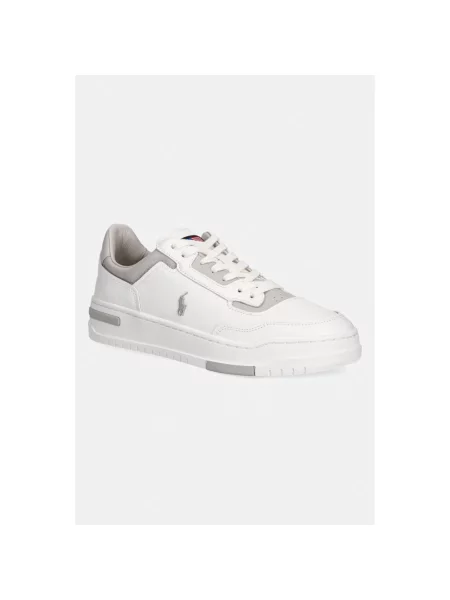 Sneakersy Polo Ralph Lauren skórzane białe