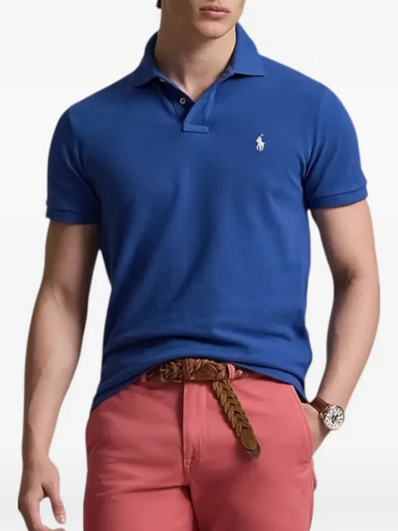Polo Polo Ralph Lauren cu imagine scurt albastru
