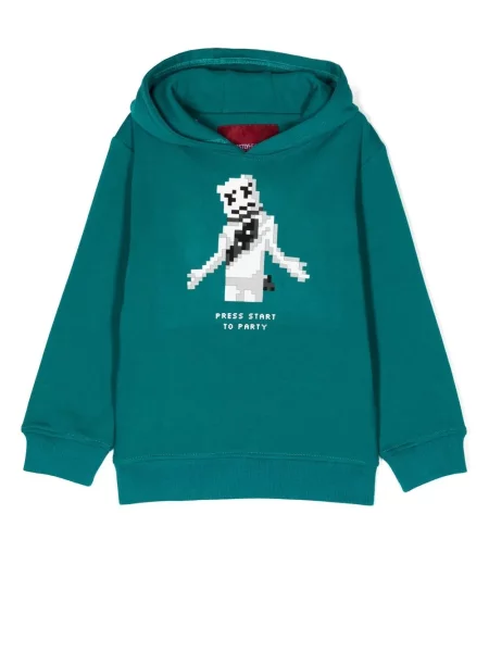 Bluza z kapturem dziecięca Mostly Heard Rarely Seen 8-bit zielona