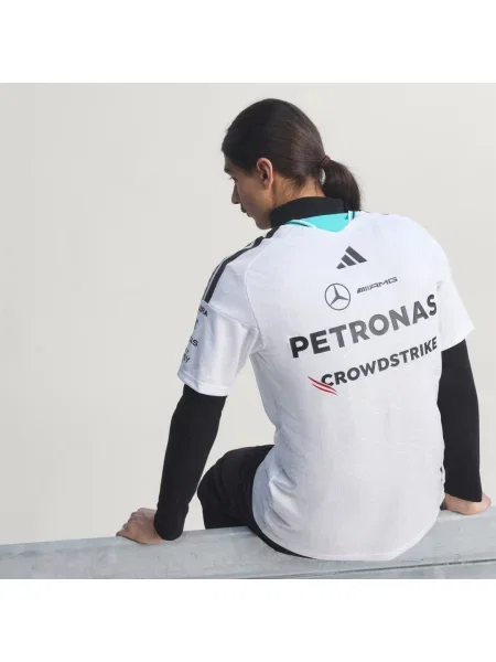 KOSZULKA MERCEDES AMG PETRONAS FORMULA 1 TEAM DRIVER AUTHENTIC biała