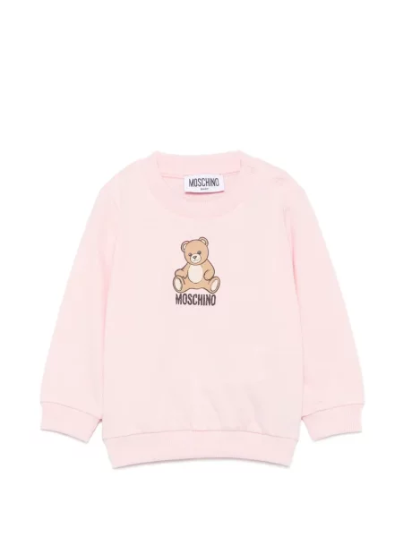 Bluza dziecięca Moschino różowa