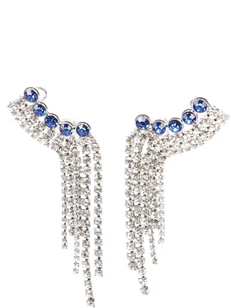 Cercei cobalt / platină albastru