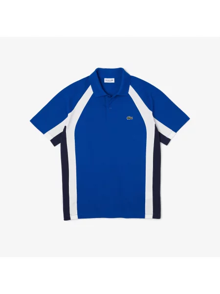 Lacoste Koszulka Polo Z Blokadą Koloru Relaxed Fit granatowa