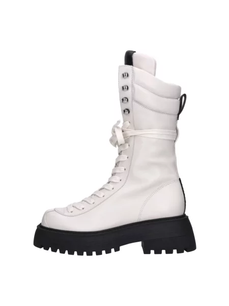 Buty do kostki 3juin skórzane białe