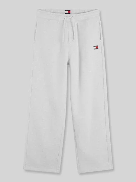 Tommy Jeans spodnie dresowe z bawełną szare
