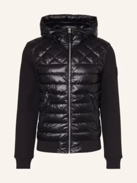Mackage Peřová Bunda Fletcher Z Kombinace Materiálů černá