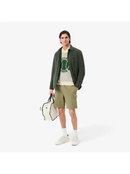 Lacoste Szorty Regular Fit Khaki zielony
