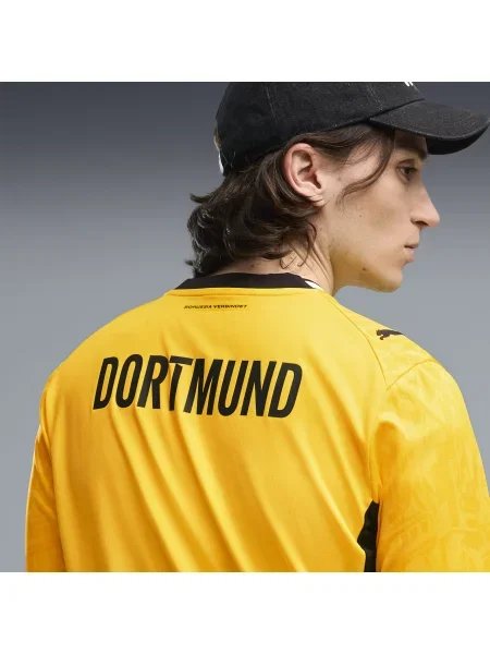 PUMA koszulka domowa z długim rękawem Borussia Dortmund Odzież S żółty