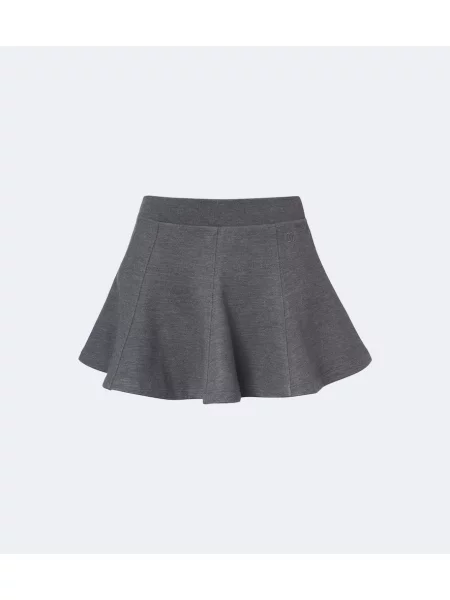 Fustă Gucci de mătase gri
