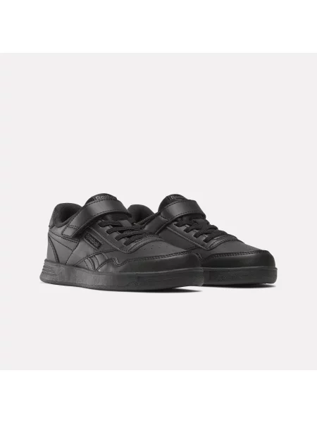 Reebok Court Advance Sneakersy dla Dzieci z Elastycznym Paskiem i Górnym Paskiemunisex Black/Black/Black Size: 27 czarne