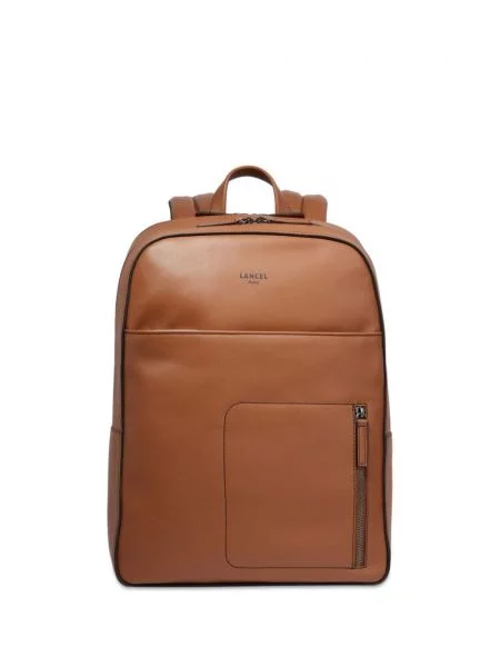Rucsac Lancel din piele cu imagine maro