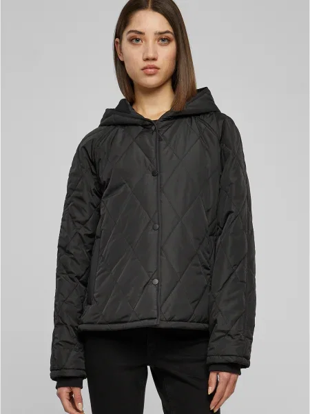 Geacă Urban Classics cu glugă negru