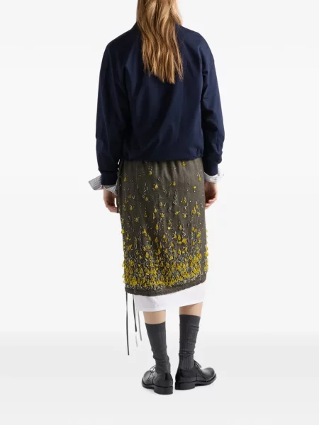 Reversibil geacă Prada din jerseu albastru
