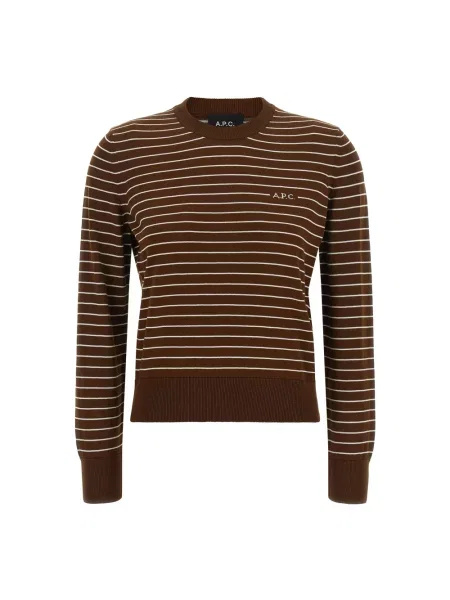 Sweter A.p.c. brązowy