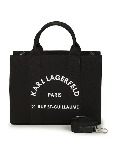 Shopper kabelka Karl Lagerfeld čierna