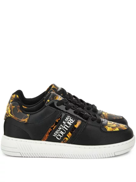 Sneakerși Versace Jeans Couture cu imagine negru